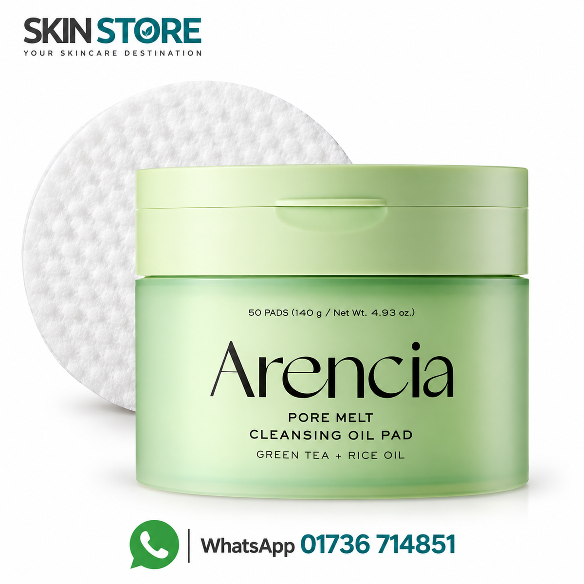 ARENCIA Pore Melt Cleansing Oil Pad 50 Pads