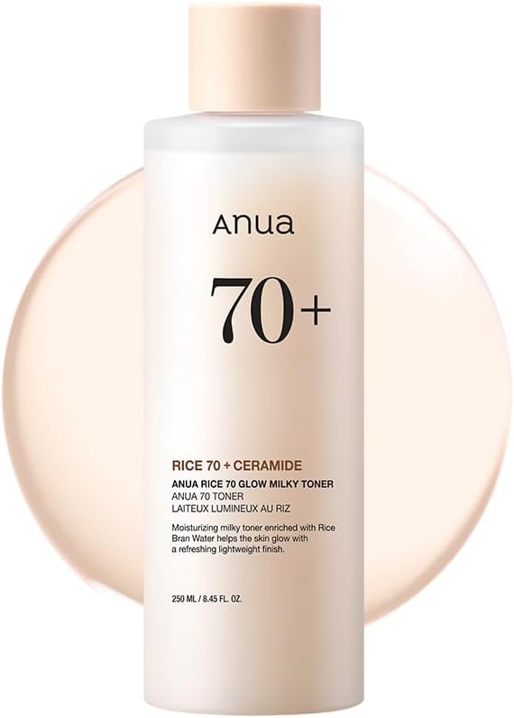 Anua Rice 70 Glow Milky Toner Regular Size 250ml
