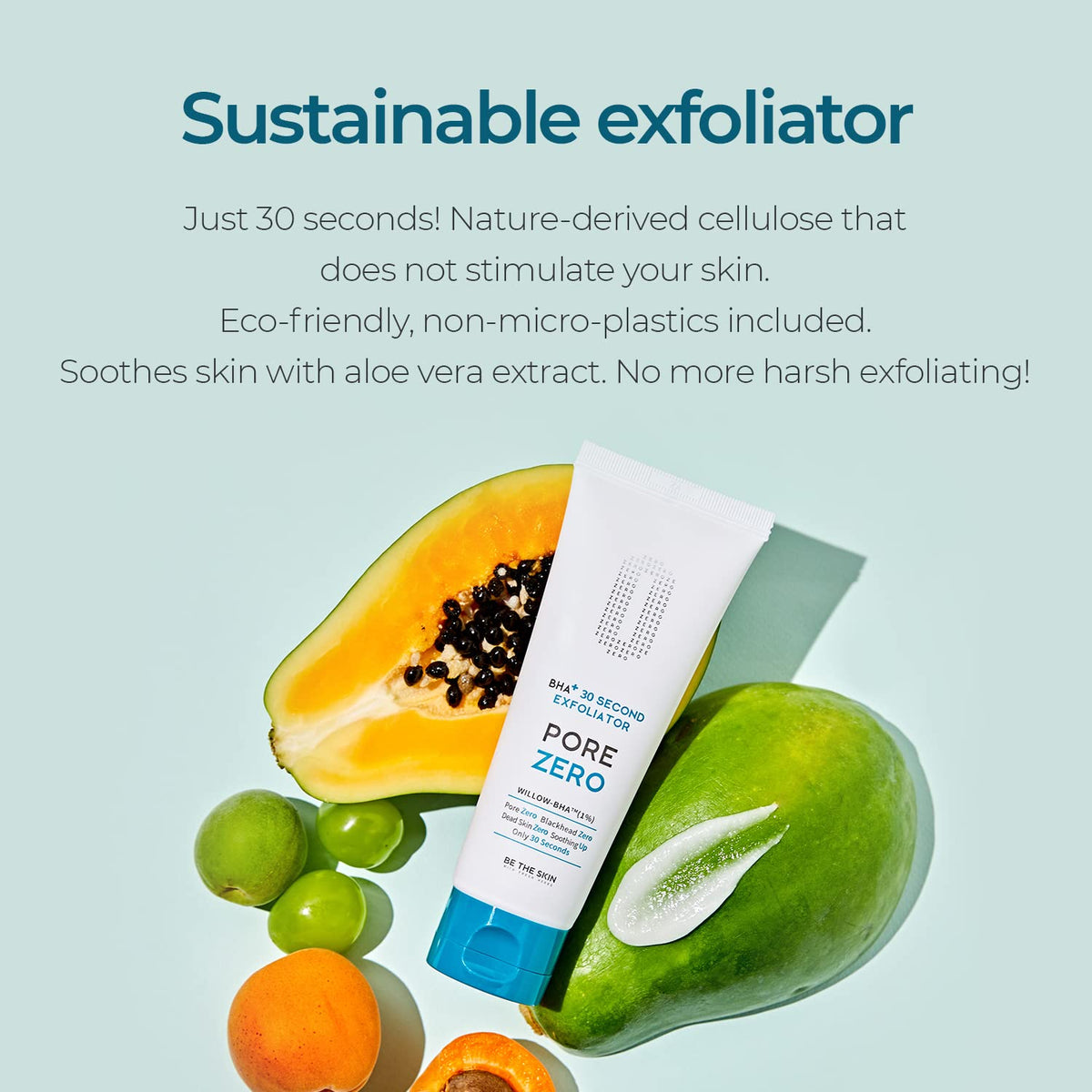 BE THE SKIN BHA+ Pore Zero 30 Second Exfoliator 100g
