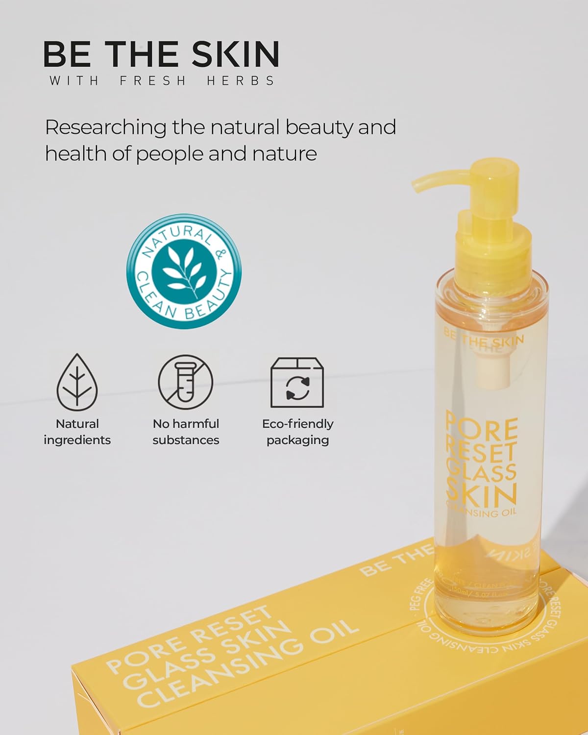 BE THE SKIN Pore Reset Glass Skin Cleansing Oil 150ml