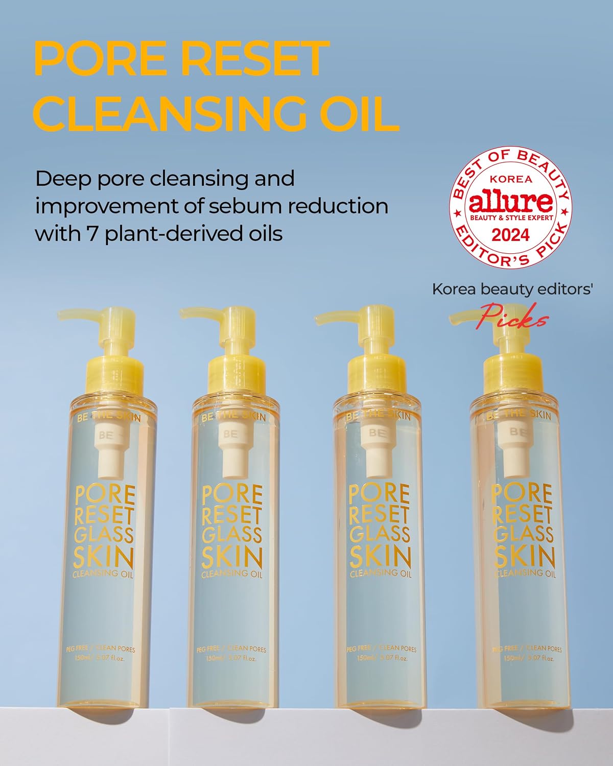BE THE SKIN Pore Reset Glass Skin Cleansing Oil 150ml