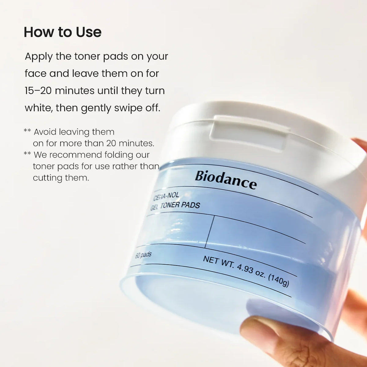 BIODANCE Cera-nol Gel Toner Pads (60 pads)