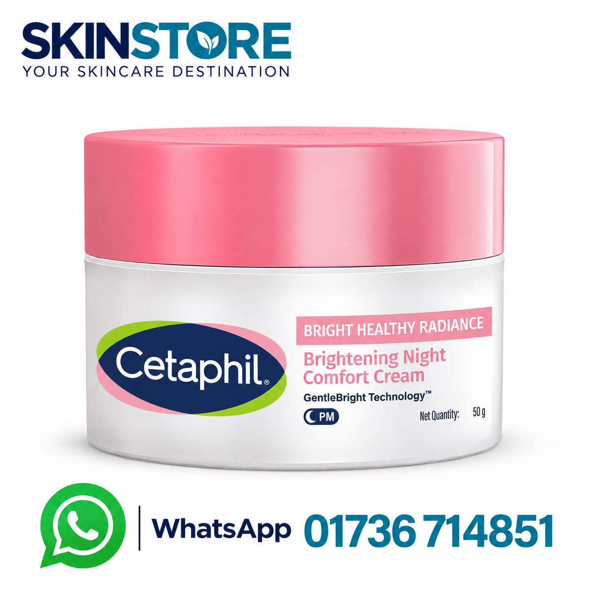 Cetaphil (India) Bright Healthy Radiance Brightening Night Cream 50g