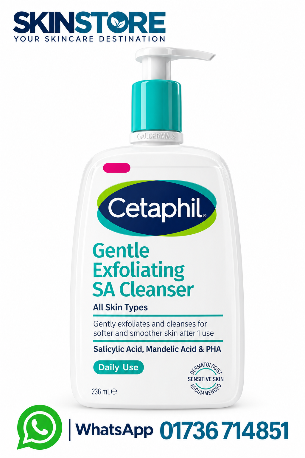 Cetaphil Gentle Exfoliating SA Cleanser 236ml