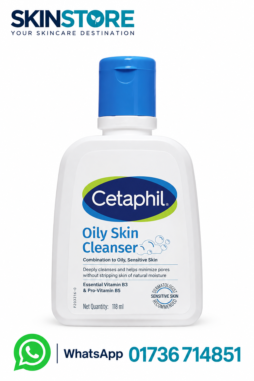 Cetaphil (India) Oily Skin Cleanser 118ml