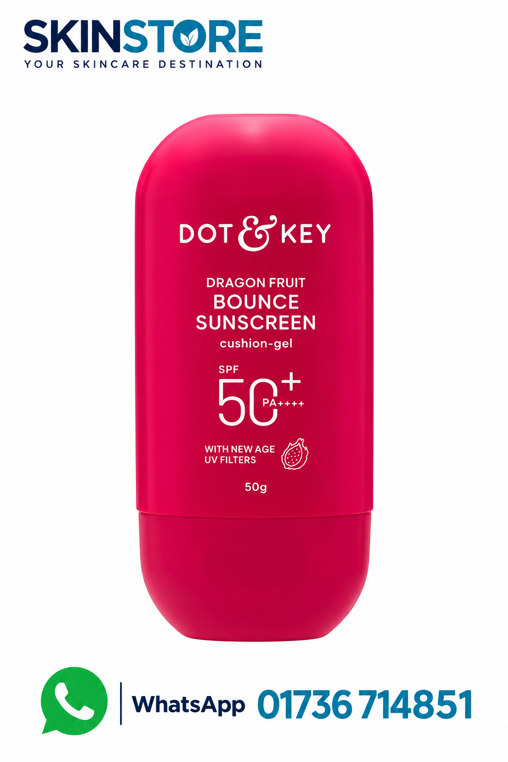 Dot And Key Dragon Fruit Bounce Sunscreen SPF 50+ PA+++ 50g