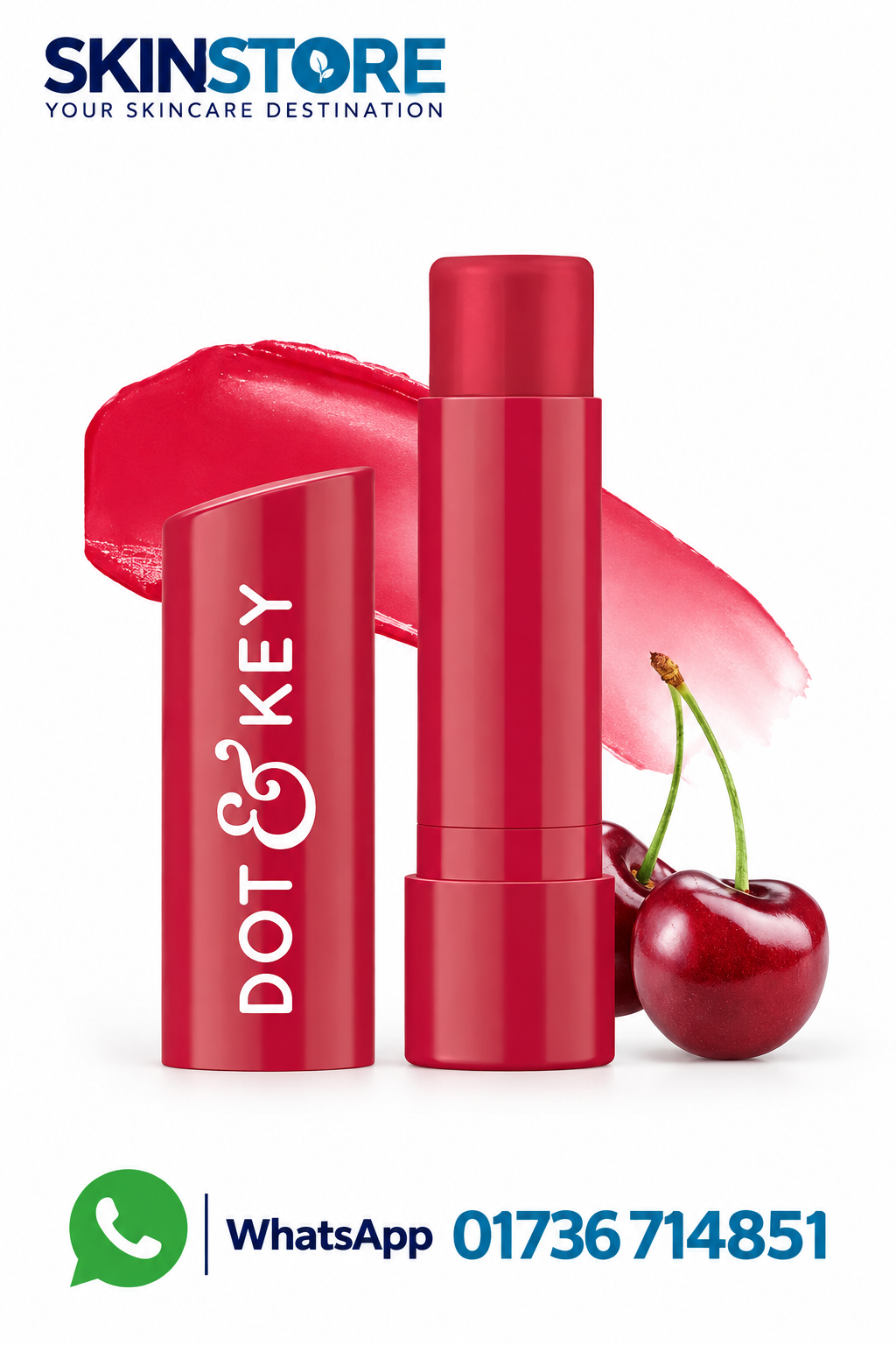 Dot & Key Barrier Repair Hydrating Lip Balm SPF50 Pa+++ Cherry crimson 4.5g
