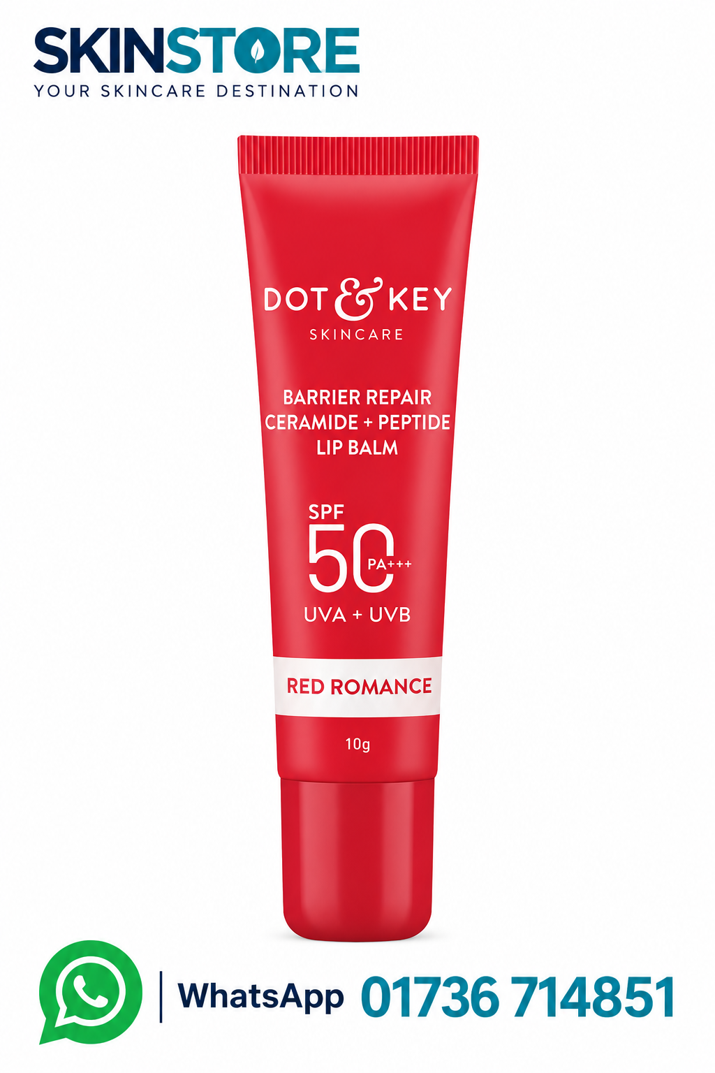 Dot & Key Barrier Repair Red Romance Strawberry Lip Balm 10gm