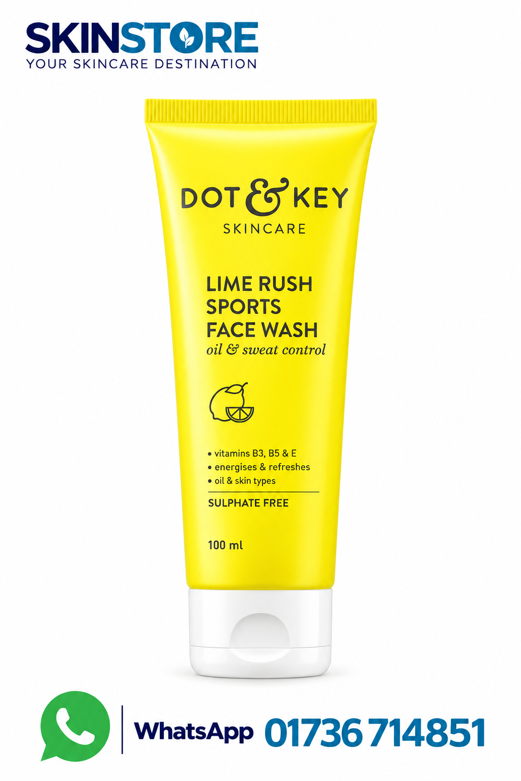 Dot & Key Lime Rush Sports Face Wash 100ml