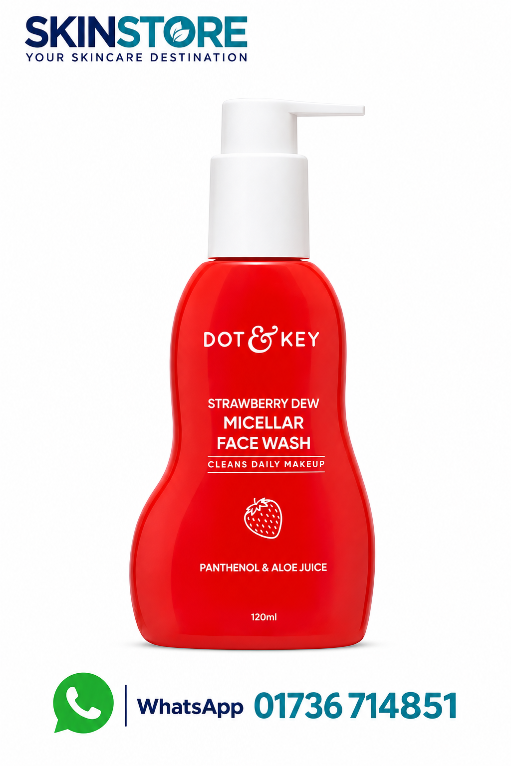 Dot & Key Strawberry Dew Micellar Face Wash 120ml