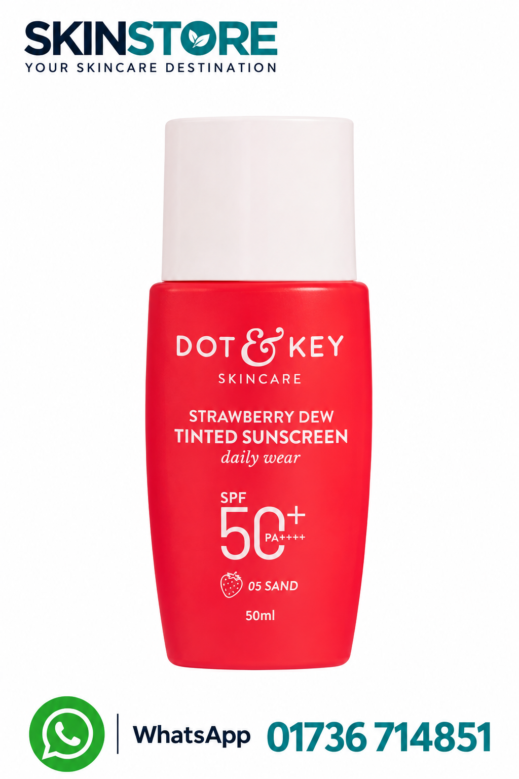 Dot & Key Strawberry Dew Tinted Sunscreen SPF50+ PA+++ 03 Sand 50ml