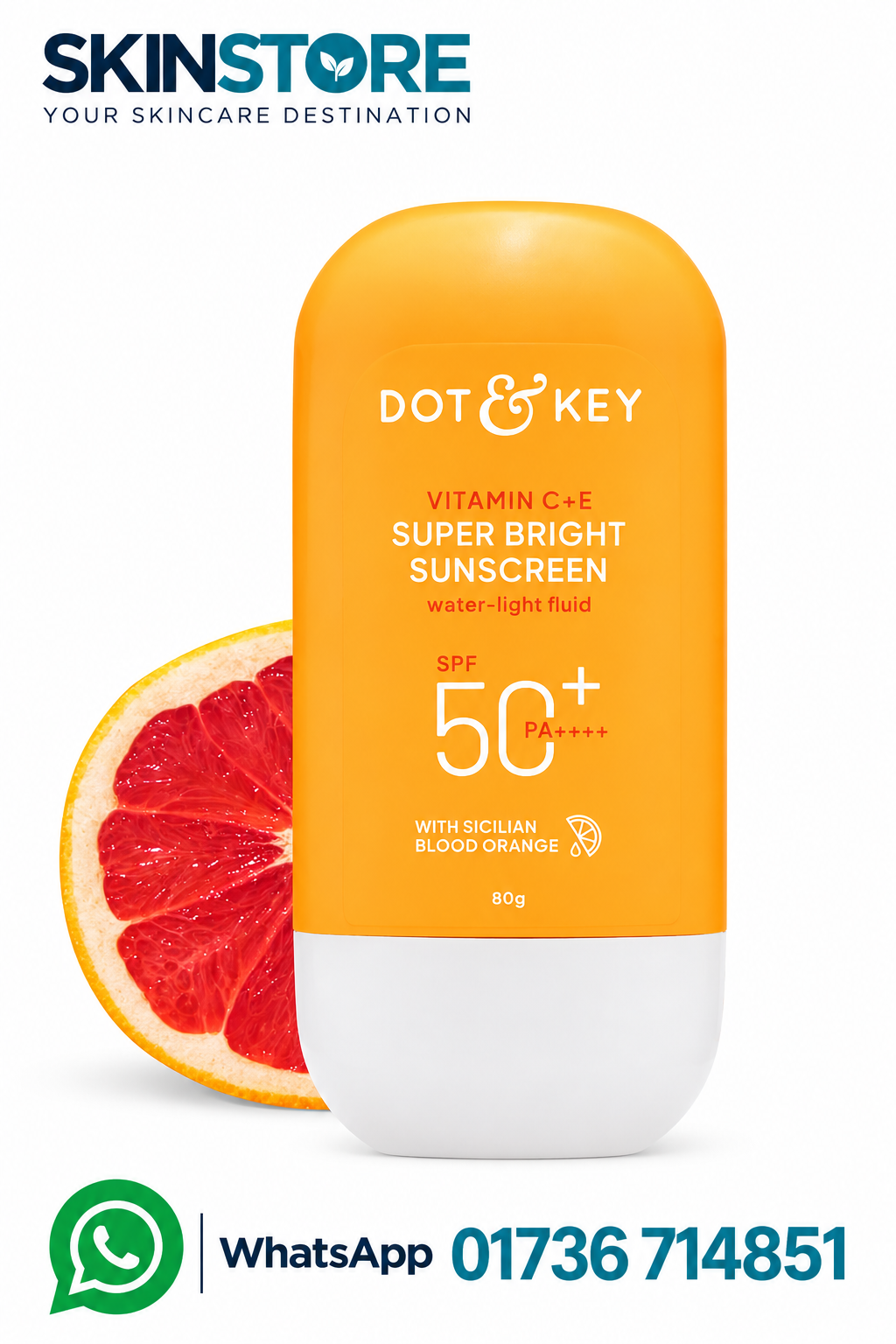 Dot & Key Vitamin C + E Super Bright Sunscreen Value Size 80g