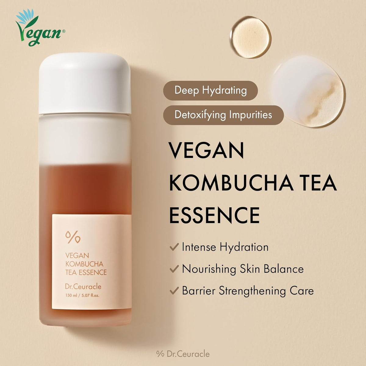 Dr. Ceuracle Vegan Kombucha Tea Essence 150ml