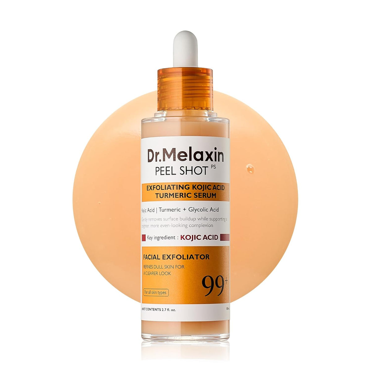 Dr Melaxin Peel Shot Exfoliating Kojic Acid Turmeric Serum 80ml