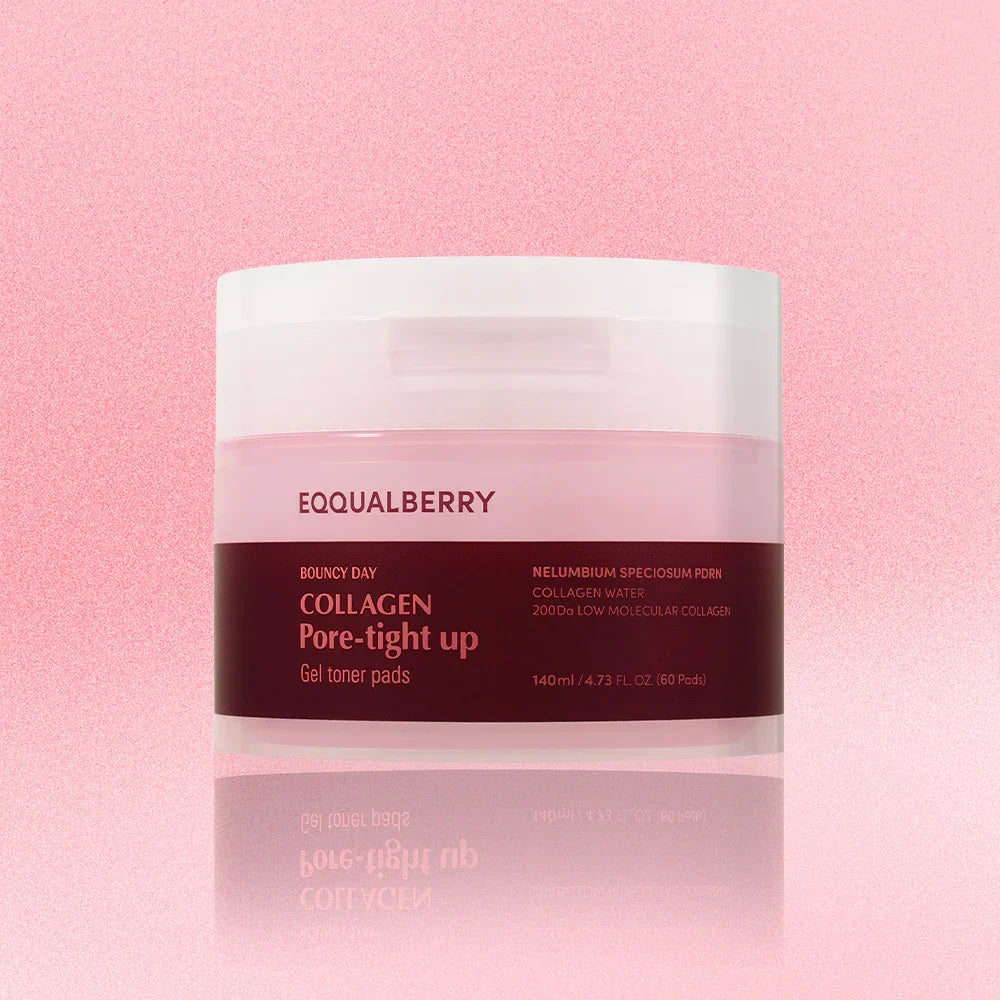EQQUALBERRY Collagen Pore Tight Up Gel Toner Pads 60Pads