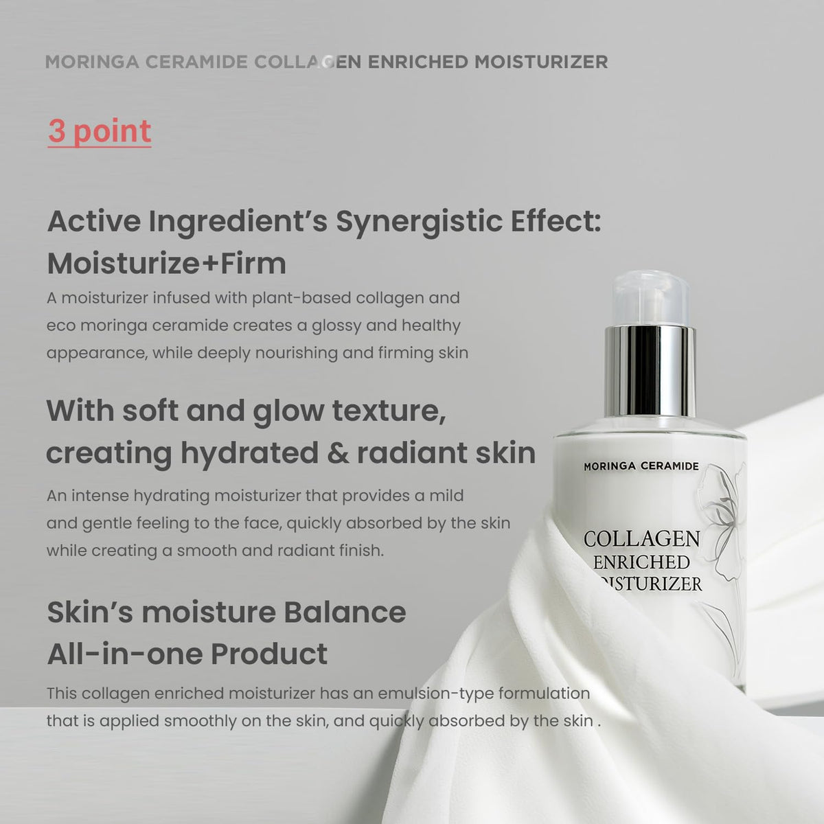 HEIMISH Moringa Ceramide Collagen Enriched Moisturizer 120ml