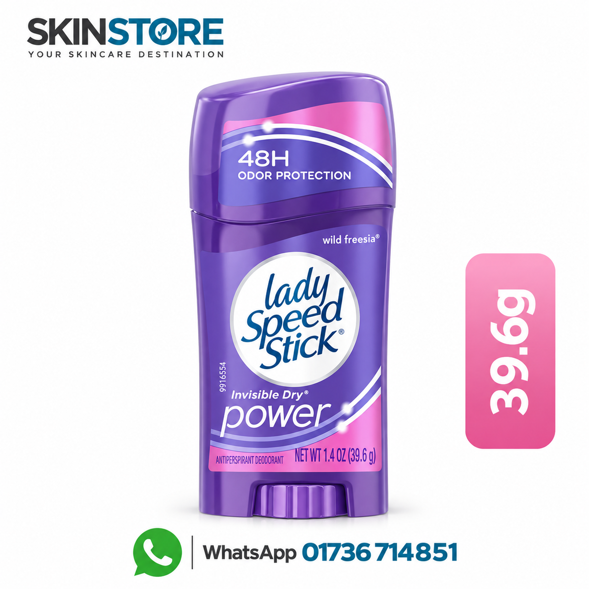 Lady Speed Stick Wild Freesia Deodorant 39.6gm