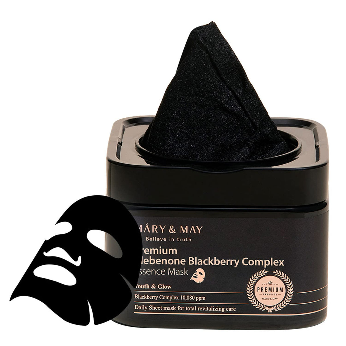 Mary & May Premium Idebenone Blackberry Complex Essence Mask 20ea