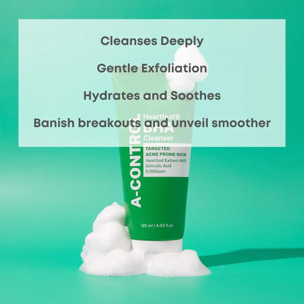 NINELESS A-Control Heartleaf & BHA Cleanser 120ml