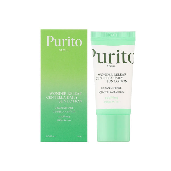 PURITO Wonder Releaf Centella Daily Sun Lotion MINI Travel 15ml