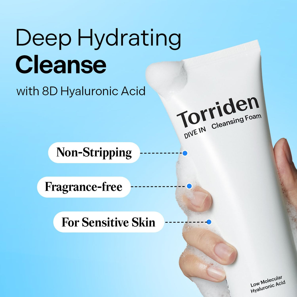 TORRIDEN Dive In Low Molecular Hyaluronic Acid Cleansing Foam 150ml